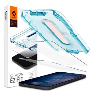 iPhone 12 Mini Spigen EZ Fit Glas.tR Skærmbeskyttelse - 2 Pack - Case Friendly - Gennemsigtig