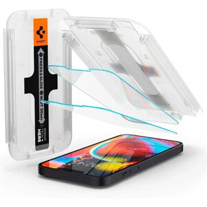 iPhone 13 Mini Spigen EZ Fit Glas.tR Skærmbeskyttelse - 2 Pack - Case Friendly - Gennemsigtig