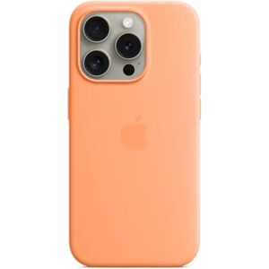 Original Apple iPhone 15 Pro Silikone MagSafe Cover Orange Sorbet (MT1H3ZM/A)