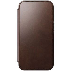 Nomad iPhone 14 Pro Modern Horween Leather Folio Cover - MagSafe Kompatibel - Brun