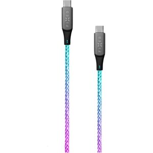 Fixed Forever Lysende LED 60W USB-C til USB-C Kabel 1.2 m - Multifarvet