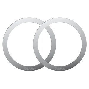 Baseus MagSafe Kompatible Magnetisk Ring - 2 Pack - Sølv