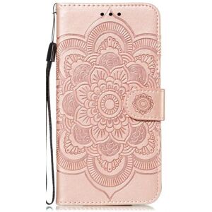 MOBILCOVERS.DK iPhone 11 Læder Cover m. Pung Sun Mandala Flower Pattern Imprint Rose Gold