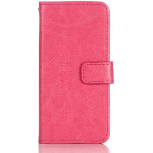 MOBILCOVERS.DK iPhone SE / 5 / 5s Wallet Læder Etui m. Pung Pink