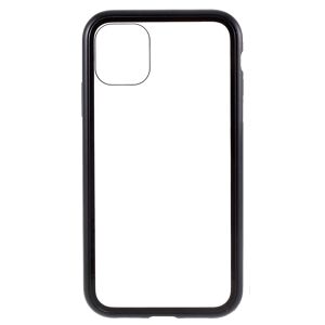 MOBILCOVERS.DK iPhone 11 Magnetisk Cover m. Glasbagside - Sort