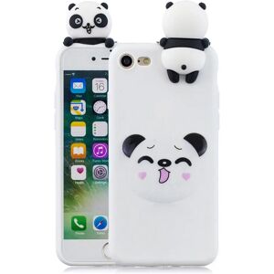 MOBILCOVERS.DK iPhone SE (2022 / 2020) / 8 / 7 Fleksibelt Plastik Cover - 3D Panda