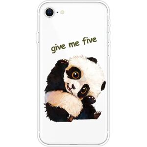 MOBILCOVERS.DK iPhone SE (2022 / 2020) / 8 / 7 Fleksibel Gennemsigtigt Plastik Cover m. Motiv - Sød Panda