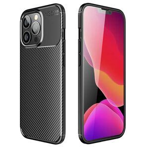 MOBILCOVERS.DK iPhone 13 Pro Carbon Fiber Fleksibelt Plastik Cover - Sort