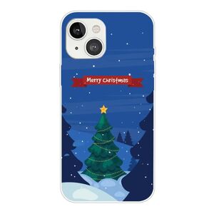 MOBILCOVERS.DK iPhone 13 Fleksibelt Plast Julecover - Julenat - Dekoreret Juletræ