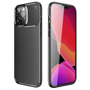 MOBILCOVERS.DK iPhone 14 Pro Carbon Fiber Fleksibelt Plastik Cover - Sort