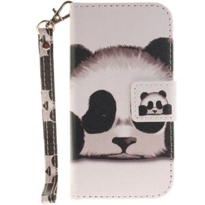 MOBILCOVERS.DK iPhone SE / 5 / 5s Læder Cover m. Pung - Panda