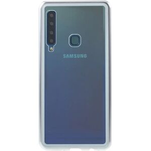 MOBILCOVERS.DK Samsung Galaxy A9 (2018) Magnetisk Cover m. Glasbagside - Hvid