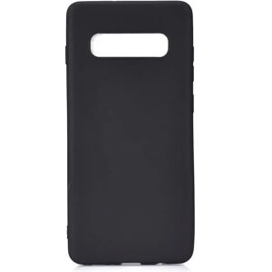 MOBILCOVERS.DK Samsung Galaxy S10+ (Plus) Fleksibelt Plastik Cover Mat Sort