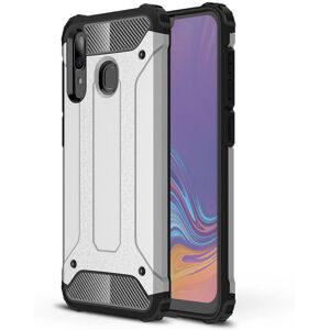 MOBILCOVERS.DK Samsung Galaxy A30 Heavy Duty Håndværker Cover - Sølv