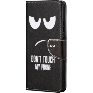 MOBILCOVERS.DK Samsung Galaxy S22+ (Plus) Læder Cover m. Pung - 'Don't Touch my Phone'