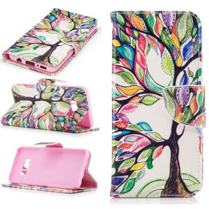 MOBILCOVERS.DK Samsung Galaxy S8 Colorful Tree Etui m. Pung