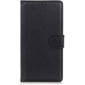 MOBILCOVERS.DK Sony Xperia 1 II Læder Cover m. Pung Litchi Grain - Sort