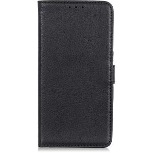 MOBILCOVERS.DK Sony Xperia L4 Litchi Texture Leather Stand Cover m. Pung - Sort