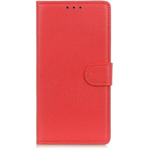 MOBILCOVERS.DK Sony Xperia 1 IV Litchi Læder Cover m. Pung - Rød