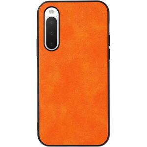 MOBILCOVERS.DK Sony Xperia 10 IV Leather Coated Cover - Litchi Tekstur - Orange