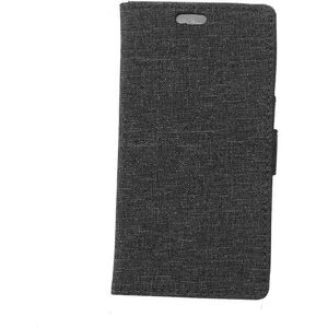 MOBILCOVERS.DK Sony Xperia L1 Cloth Texture Wallet Etui Sort