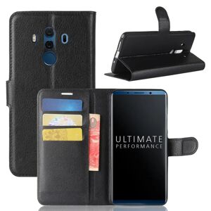 MOBILCOVERS.DK Huawei Mate 10 Pro Cover m. Pung Soft Pouch Læder Sort