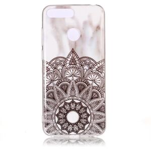 MOBILCOVERS.DK Huawei Y6 (2018) TPU Cover - Hvid Marmor Print