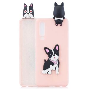 MOBILCOVERS.DK Huawei P30 Fleksibelt Plastik Cover 3D Hund