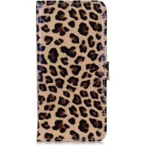 MOBILCOVERS.DK Motorola Edge 20 Pro Glossy Læder Flip Cover m. Pung - Leopard