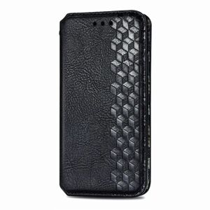 MOBILCOVERS.DK Asus Zenfone 8 Flip Retro Mønster Læder Cover m. Pung - Sort