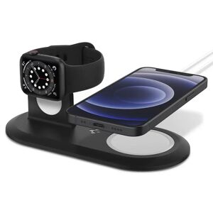 Spigen MagFit Duo 2-i-1 Apple Watch & Apple Magsafe Dock - Sort