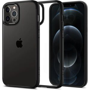 iPhone 12 / 12 Pro Spigen Ultra Hybrid Cover - Gennemsigtig / Sort