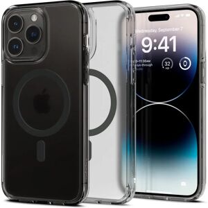 iPhone 14 Pro Spigen Ultra Hybrid Cover - MagSafe Kompatibel - Mat Gennemsigtig / Frost Black