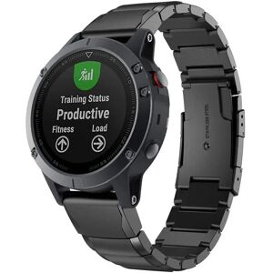 Universal Garmin 22mm Tech-Protect Rustfri Stål Rem - Sort