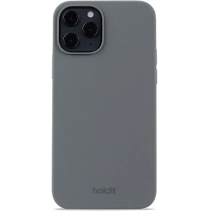 Holdit iPhone 12 / 12 Pro Soft Touch Silikone Case - Space Gray