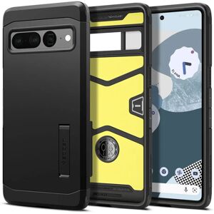 Google Pixel 7 Pro Spigen Tough Armor Cover m. Kickstand - Sort