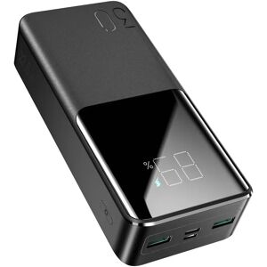 Joyroom JR-QP193 22.5W Powerbank - 2 x USB-A (QC3.0) / 1 x USB-C (PD) - 30.000 mAh - Sort