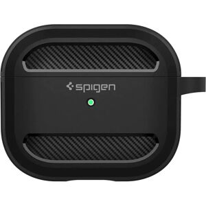 Spigen Rugged Armor Apple Airpods (3. gen.) Cover m. Karabinhage - Sort