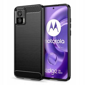Motorola Edge 30 Neo Tech-Protect Fleksibelt Plastik Cover Carbon - Sort