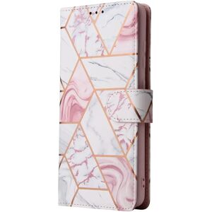 iPhone 11 Tech-Protect Marble Cover m. Pung - Pink