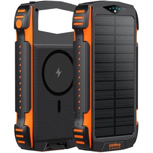 4smarts Titanpack UltiMag Solar 20W Powerbank 20.000mAh - USB-C & 2 x USB-A - MagSafe Kompatibel - Sort