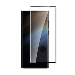 Samsung Galaxy S23 Ultra 4smarts Second Glass X-Pro Clear Skærmbeskyttelse m. Monteringsramme - Case Friendly - Sort Kant