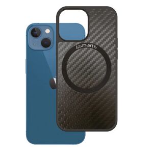 iPhone 14 4Smarts Carbon Cover m. UltiMag - MagSafe Kompatibel - Sort