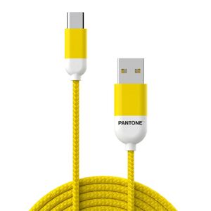 Pantone 12W USB-A til USB-C Kabel 1.5m - Gul