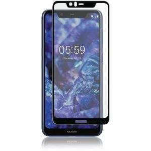 Nokia 5.1 Plus PANZER Premium Hærdet Glas Skærmbeskyttelse m. Sort Ramme - Full Fit