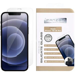 iPhone 12 / 12 Pro PANZER Premium Silicate Glass Full-Fit m. Kamera Beskyttelse