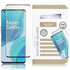 OnePlus 9 Pro PANZER Premium Curved Glass - Case Friendly - Sort Ramme