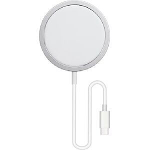 Sinox iMedia 15W Magnetisk Trådløs Oplader - MagSafe Kompatibel - Sølv