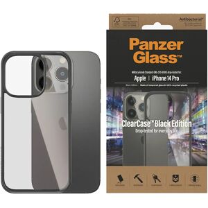 iPhone 14 Pro Cover PanzerGlass AntiBakteriel ClearCase - Sort Kant