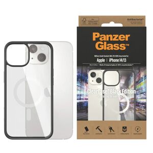 iPhone 14 / 13 Cover PanzerGlass AntiBakteriel ClearCase - MagSafe Kompatibel - Sort Kant